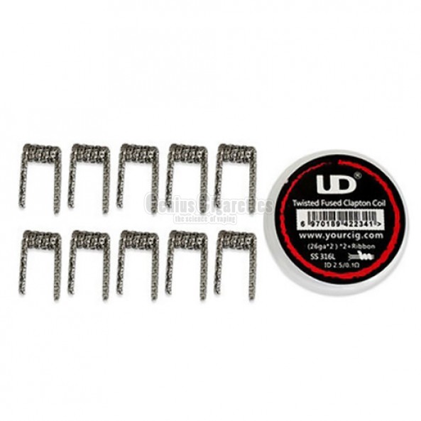 UD Twisted Fused Clapton Coils 0.1ohm